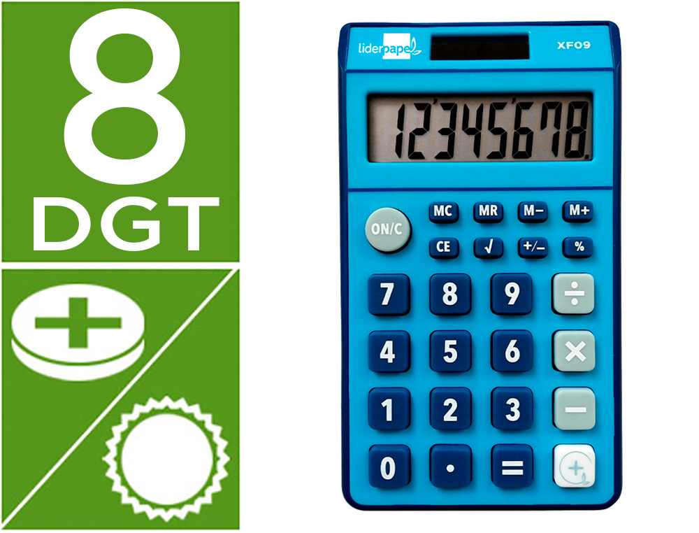 LIDERPAPEL CALCULATRICE DE POCHE 166947