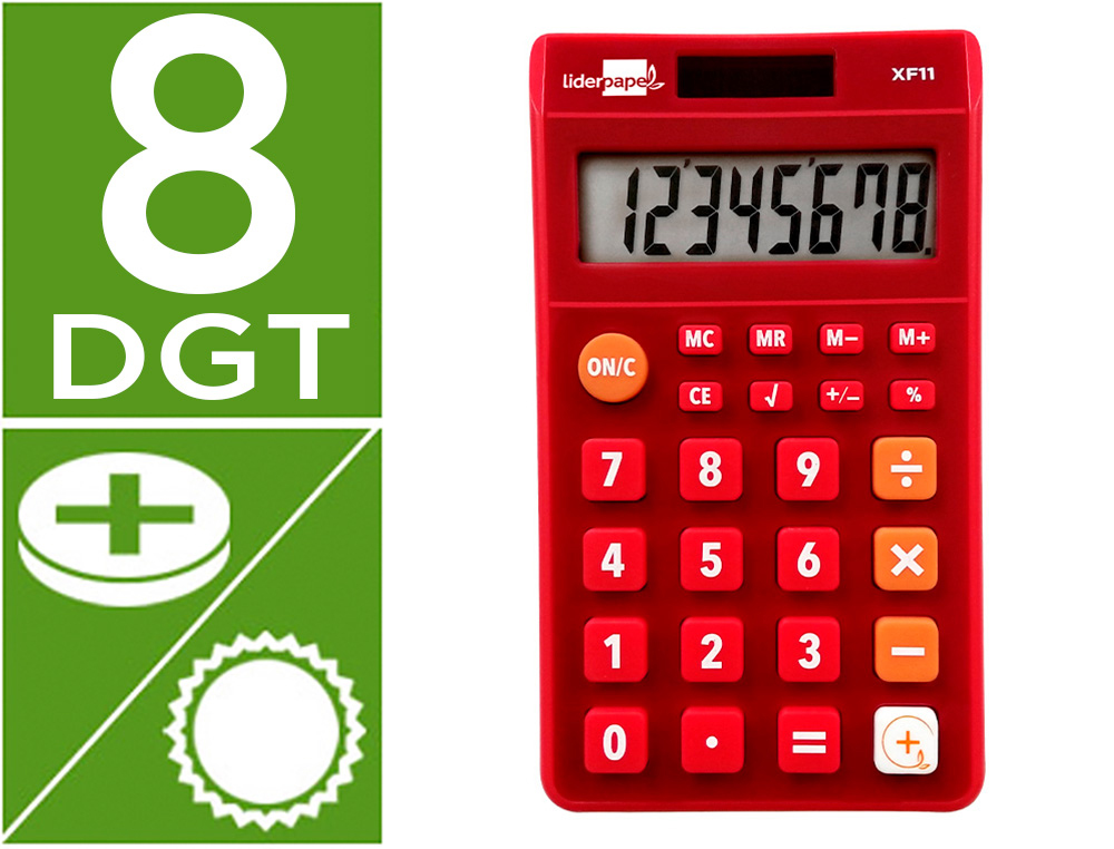 LIDERPAPEL CALCULATRICE DE POCHE 166949