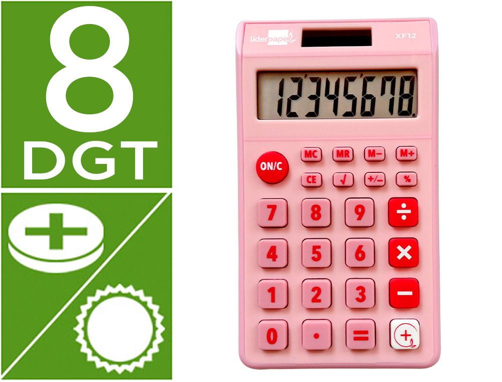 LIDERPAPEL CALCULATRICE DE POCHE 166950