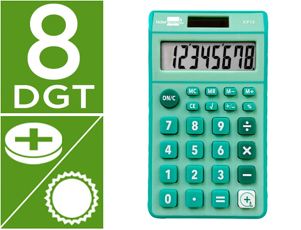 LIDERPAPEL CALCULATRICE DE POCHE 166951