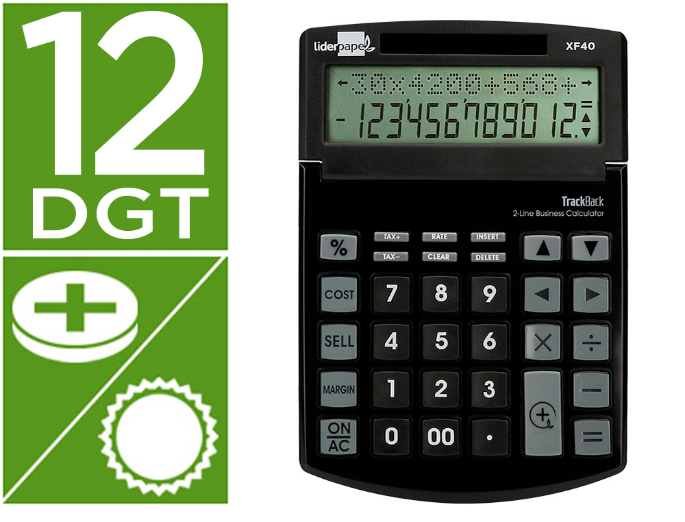 LIDERPAPEL CALCULATRICE DE BUREAU 162545