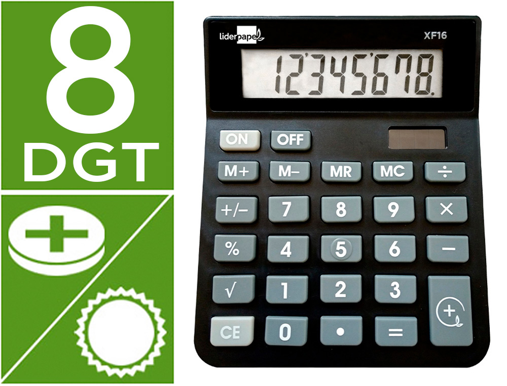 LIDERPAPEL CALCULATRICE DE BUREAU 166954