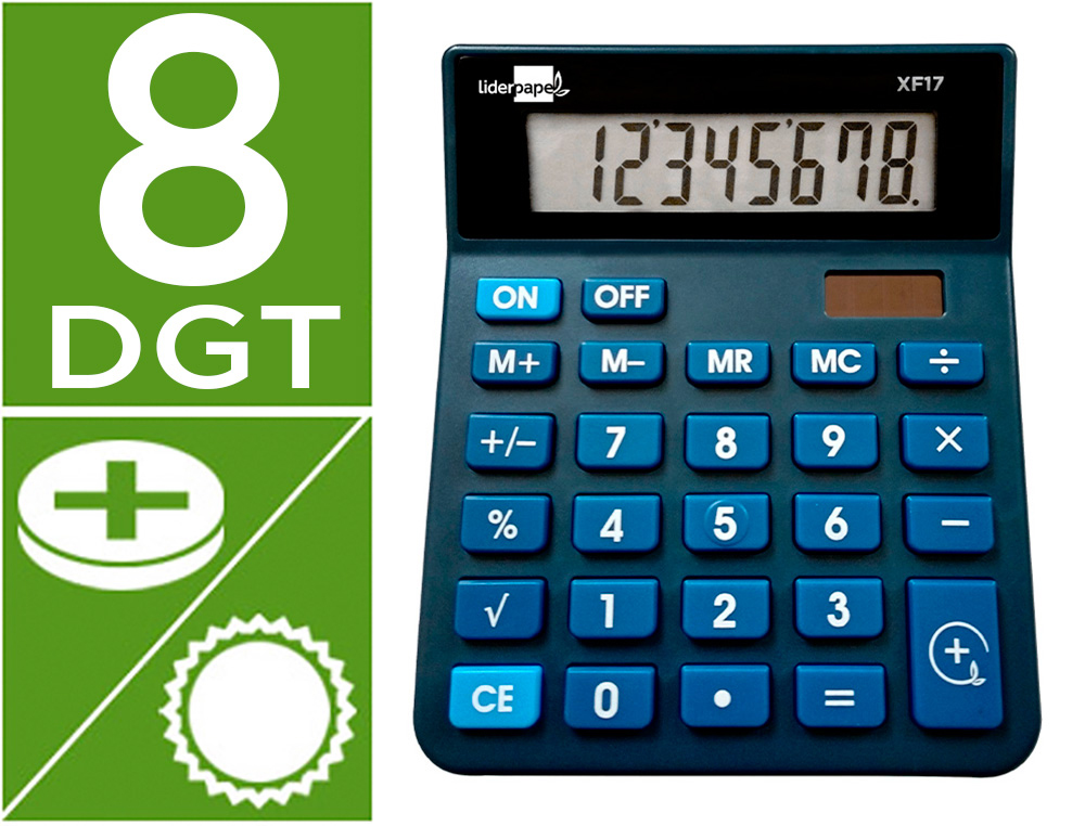 LIDERPAPEL CALCULATRICE DE BUREAU 166955