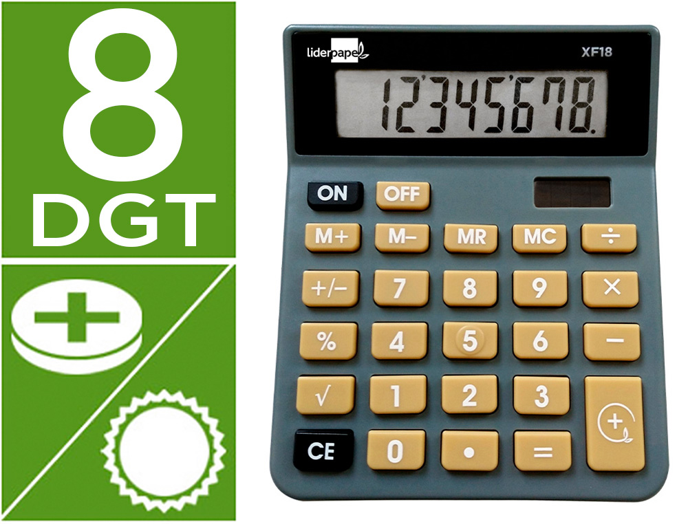 LIDERPAPEL CALCULATRICE DE BUREAU 166956