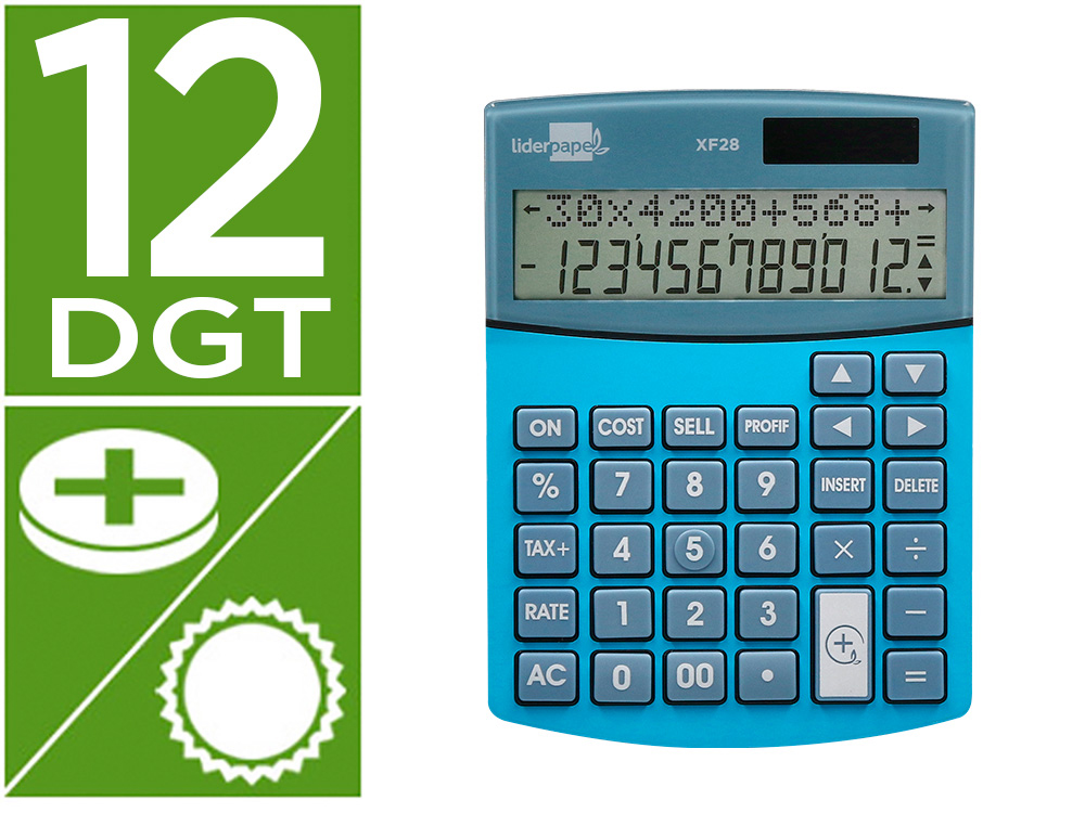 LIDERPAPEL CALCULATRICE DE BUREAU 166966