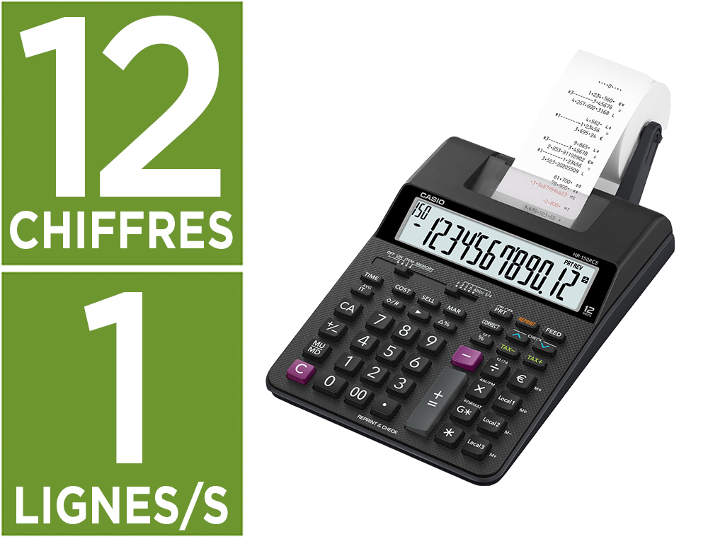 CASION CALCULATRICE IMPRIMANTE HR-8RCE 170221
