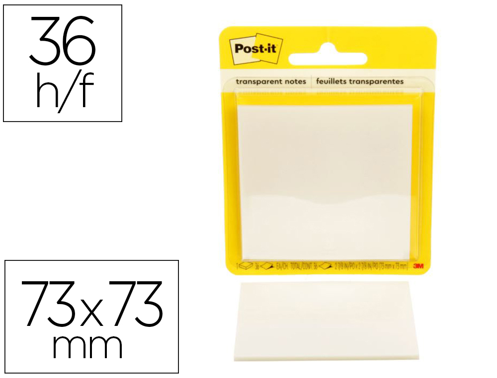 POST-IT NOTES TRANSPARENTES 159275