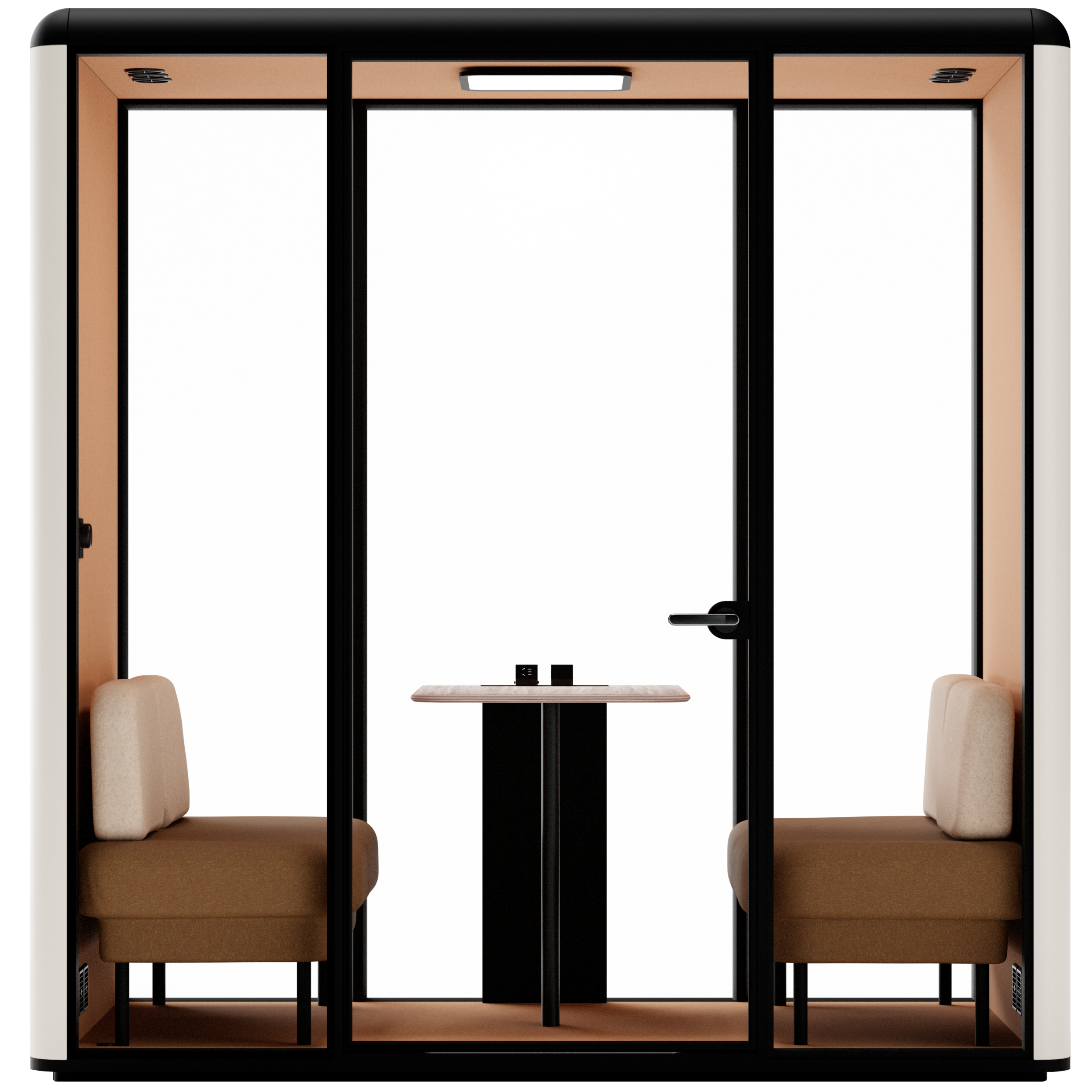 CABINE ACOUSTIQUE ESSEN L BLANC MARRON 02