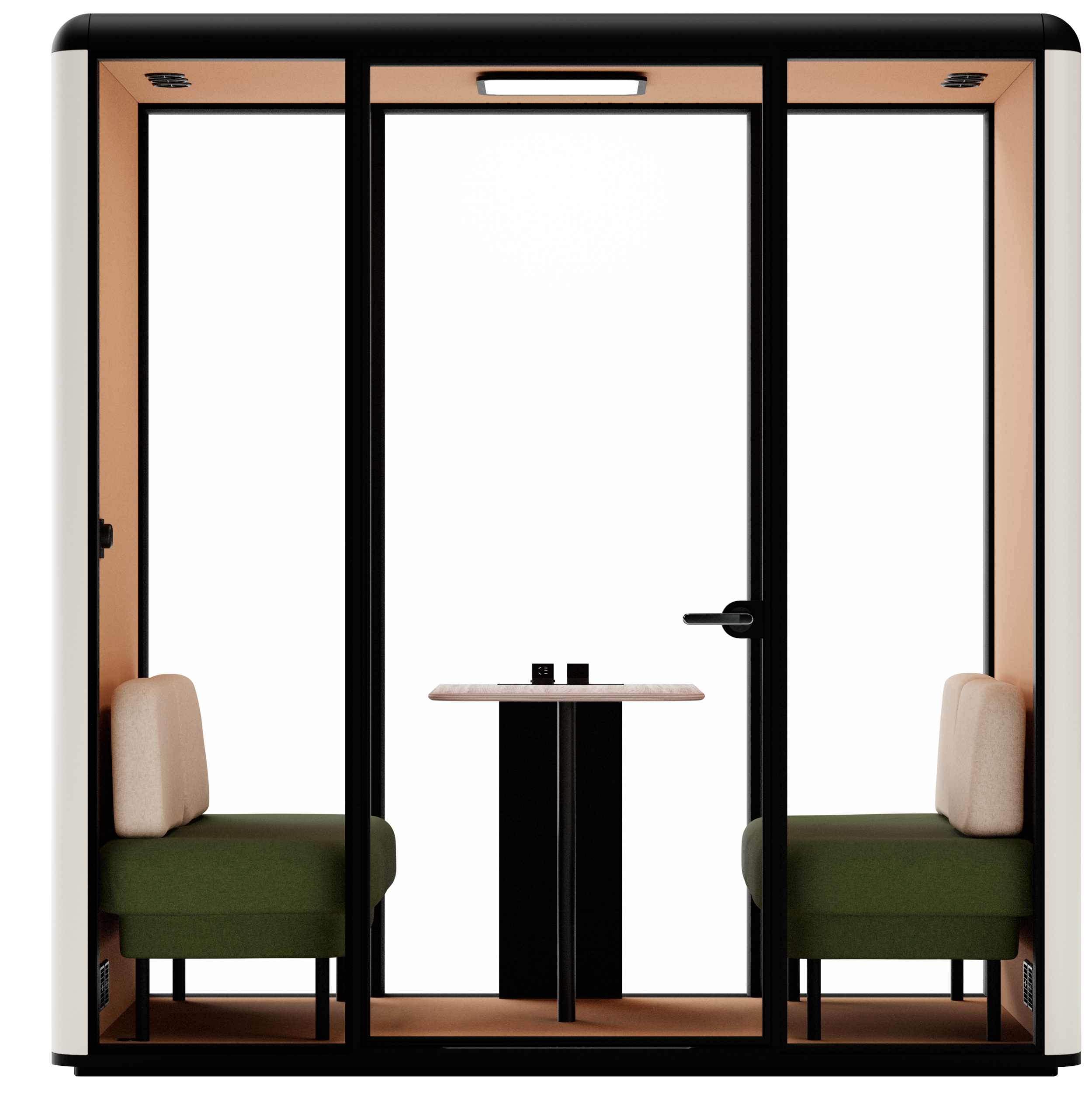 CABINE ACOUSTIQUE ESSEN L BLANC VERT 02