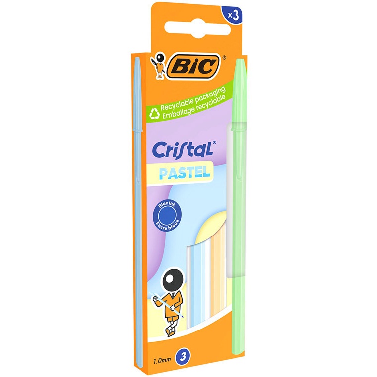 STYLO BILLE BIC CRISTAL PASTEL 172608