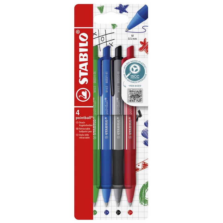 STABILO STYLO BILLE POINTBALL COLORFUL 172676