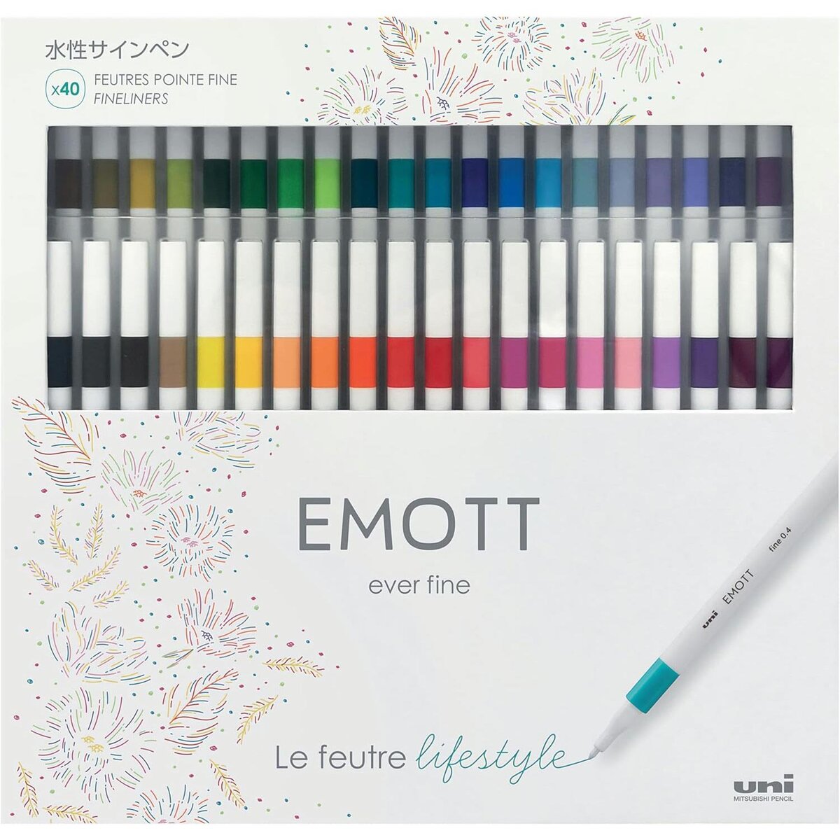 UNI BALL STYLO FEUTRE EMOTT 605575