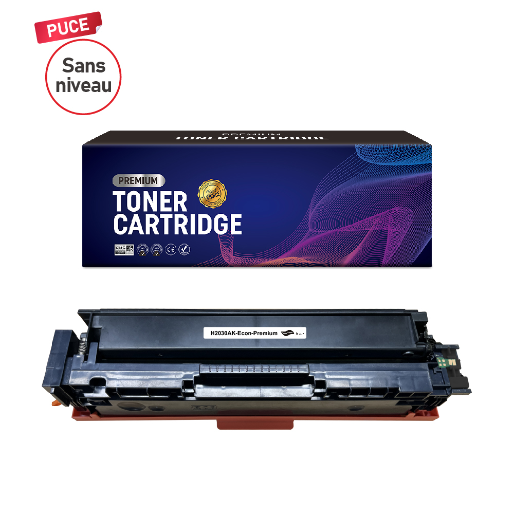TONER COMPATIBLE PREMIUM 415A 2400 PAGES SANS PUCE DE NIVEAU NOIR