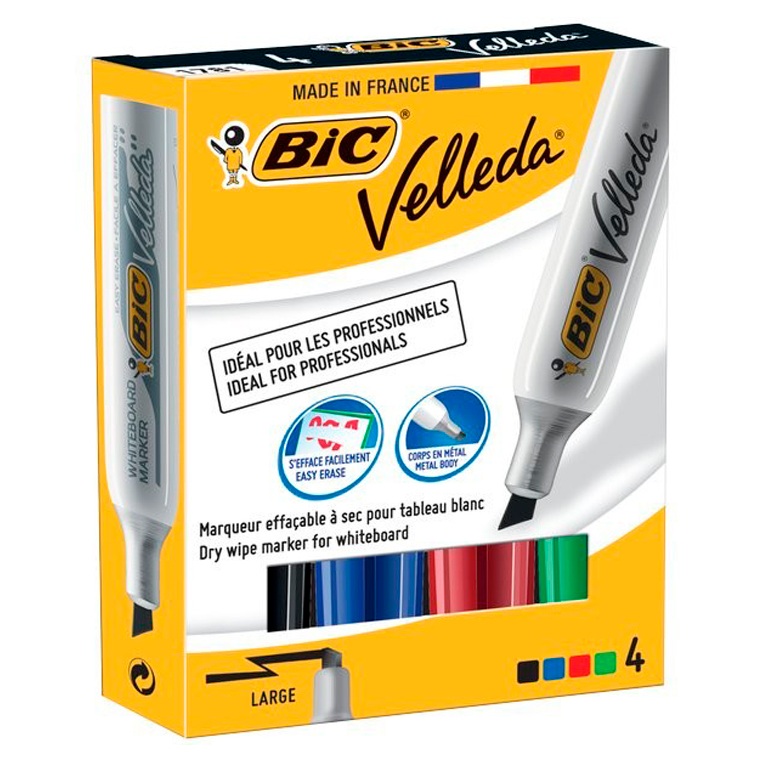 BIC VELLEDA MARQUEUR EFFACABLE 1781 11585
