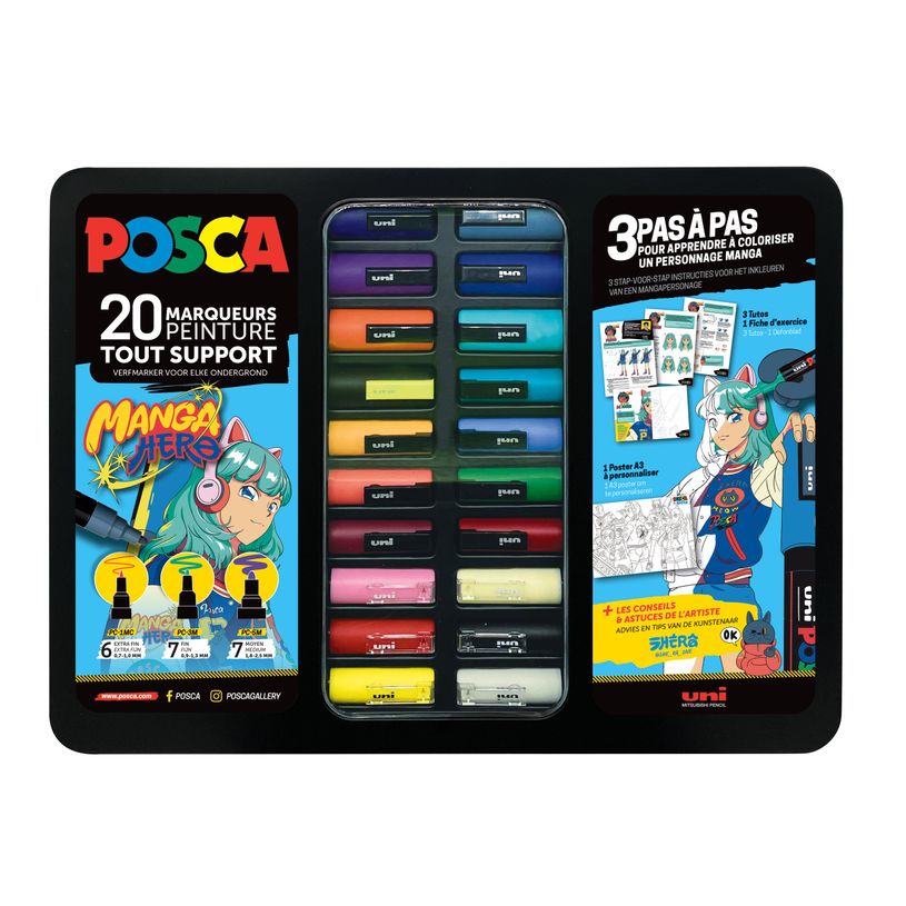 POSCA MALETTE MANGA HERO 608979