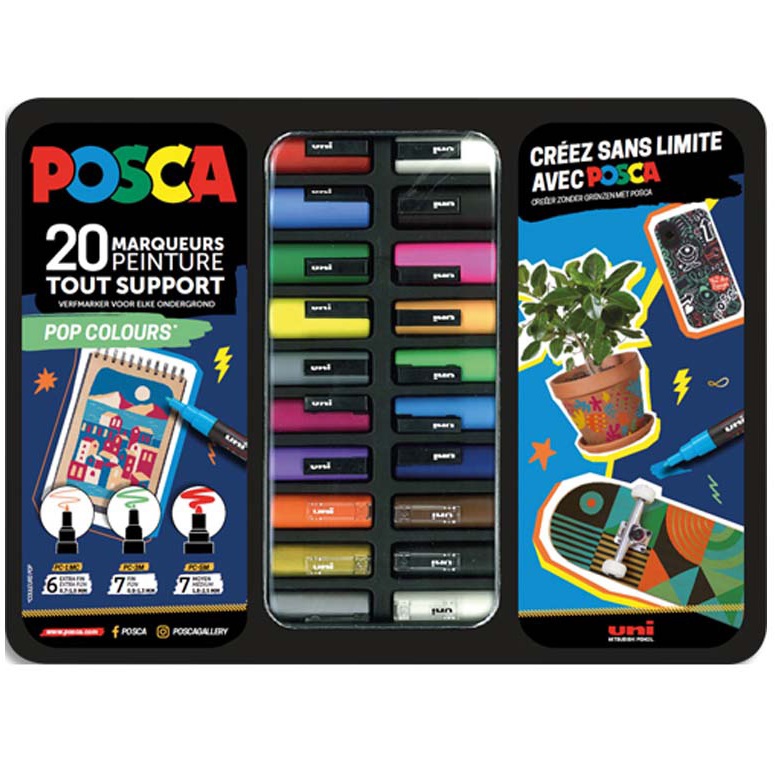 POSCA MALETTE POP COLORS 605577