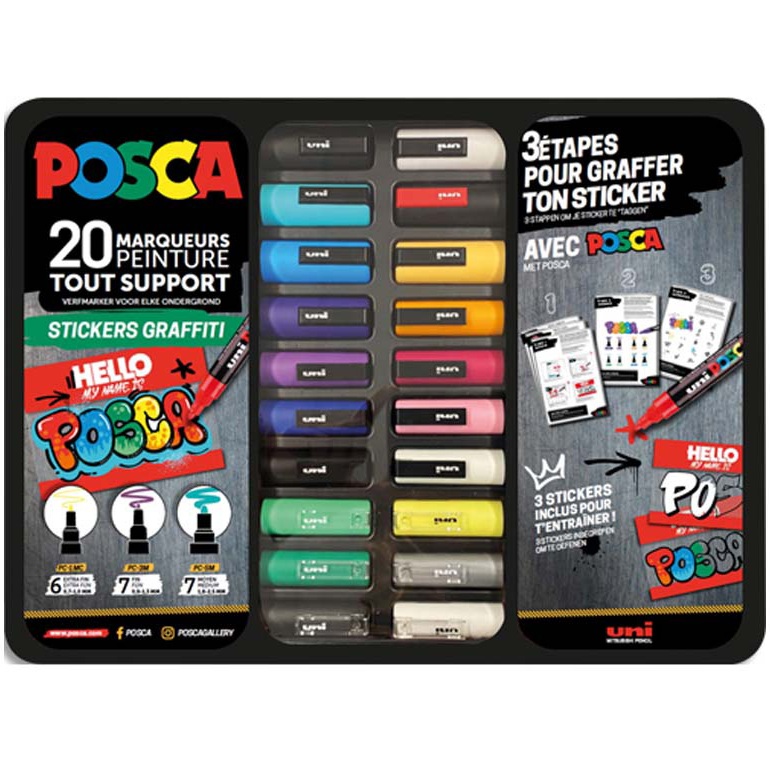 POSCA MALETTE POP COLORS 605579