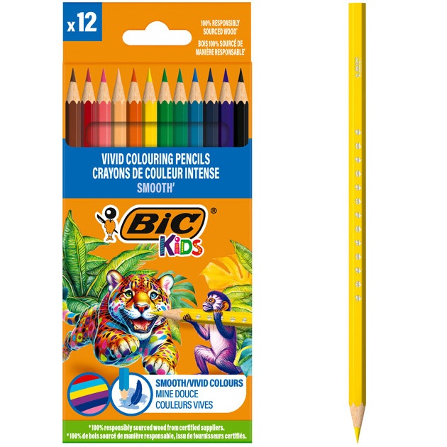BIC CRAYON DE COULEURS SMOOTH 172600
