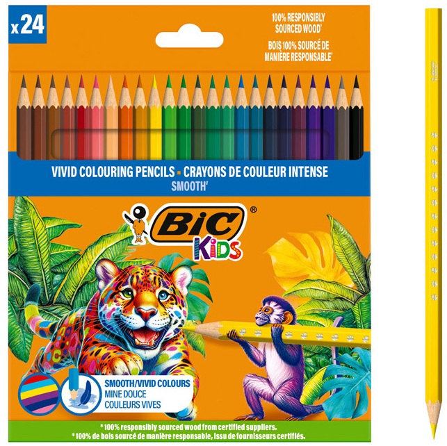 BIC CRAYON DE COULEURS SMOOTH 172601