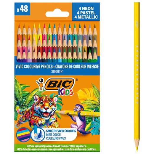 BIC CRAYON DE COULEURS SMOOTH 172602