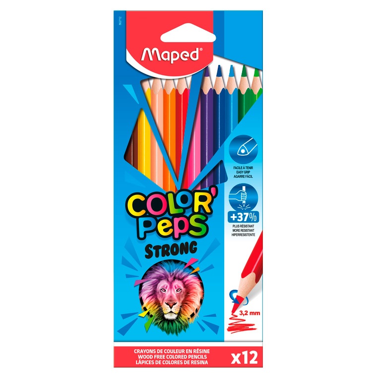 MAPED CRAYONS COLOR PEPS STRONG 163475