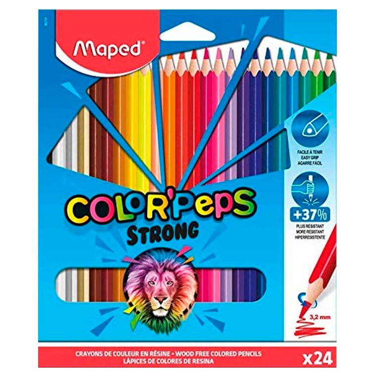 MAPED CRAYONS COLOR PEPS STRONG 166525