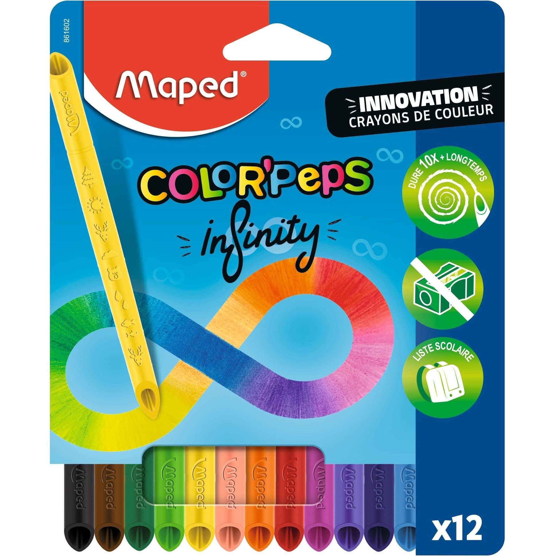 MAPED CRAYONS COLOR PEPS INFINITY 169238