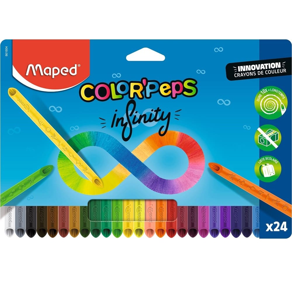 MAPED CRAYONS COLOR PEPS INFINITY 169239