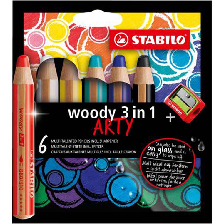 STABILO CRAYONS DE COULEUR WOODY 158317