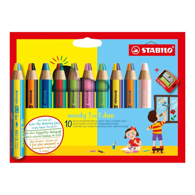 STABILO CRAYONS DE COULEUR WOODY 161030