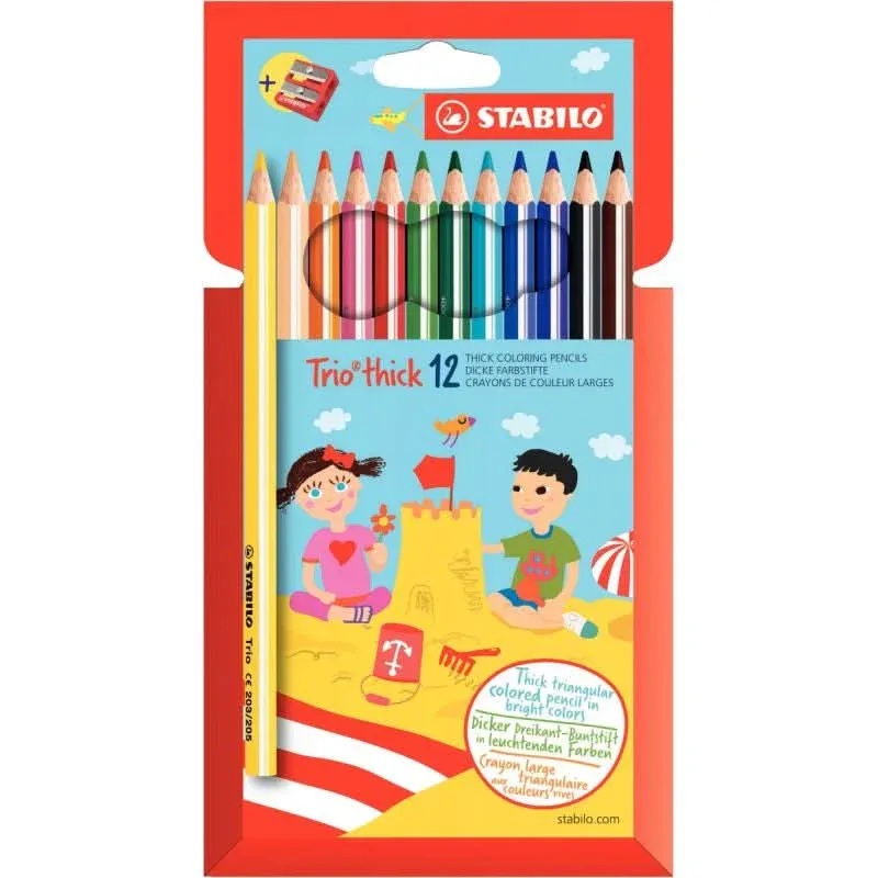 STABILO CRAYONS DE COULEUR TRIO 71690