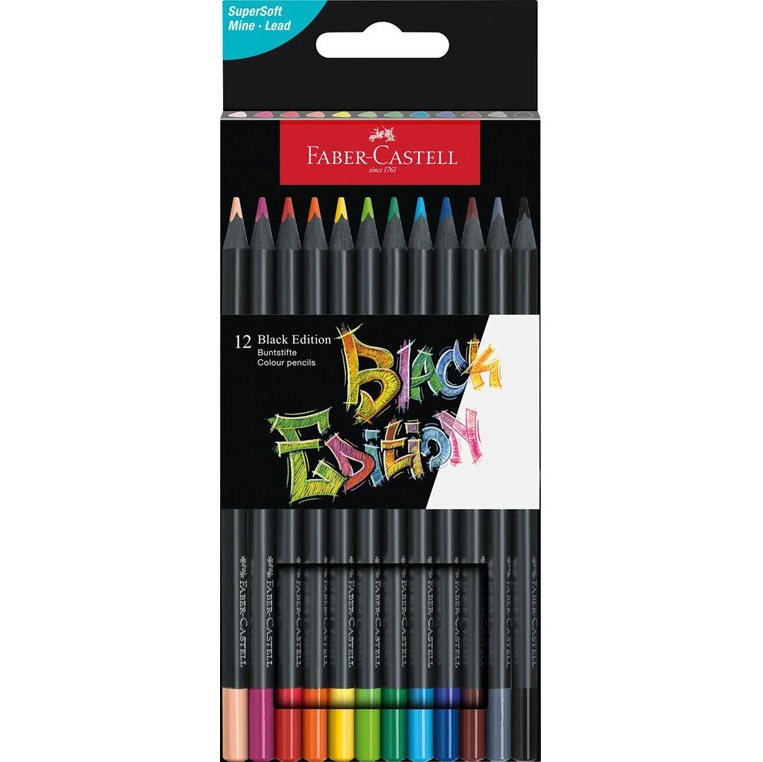 FABER-CASTELL CRAYONS DE COULEUR BLACK EDITION 161208