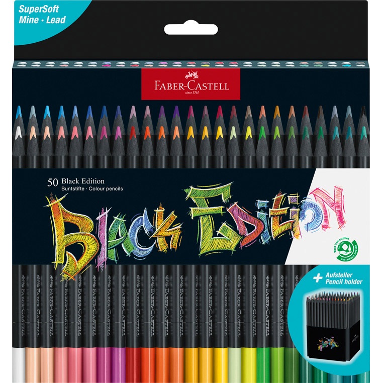 FABER-CASTELL CRAYONS DE COULEUR BLACK EDITION 159341