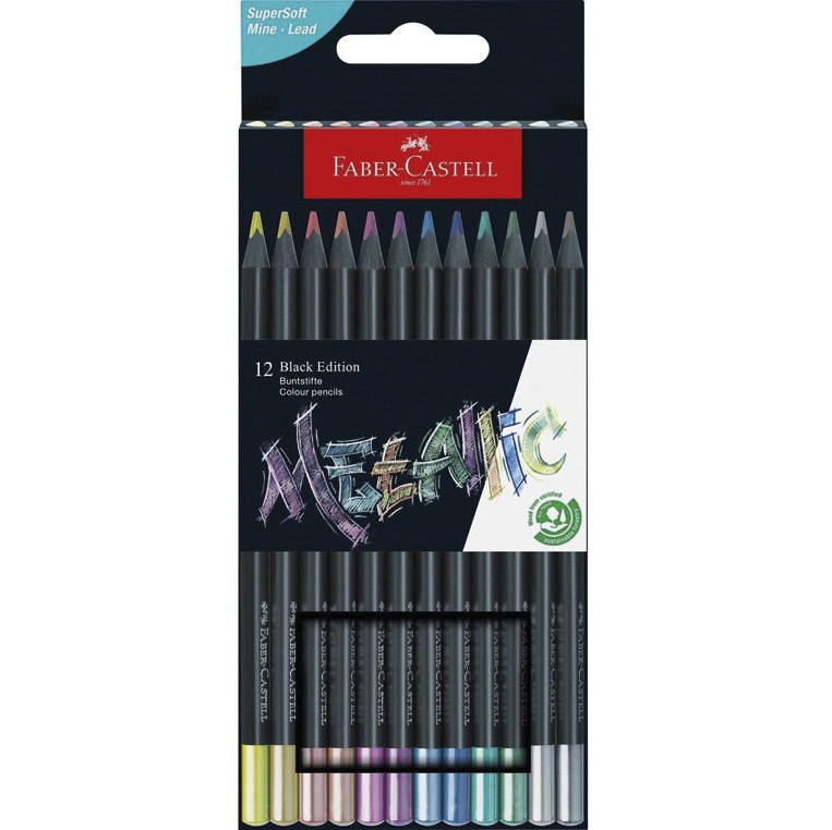 FABER-CASTELL CRAYONS DE COULEUR BLACK EDITION 171940
