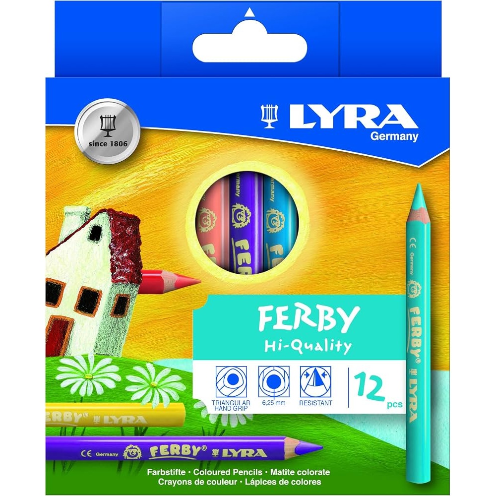 LYRA CRAYONS DE COULEUR FERBY 38632