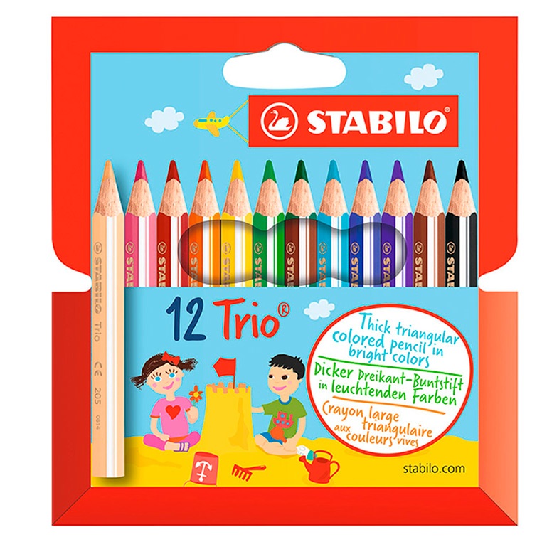 STABILO CRAYONS DE COULEUR TRIO 46162
