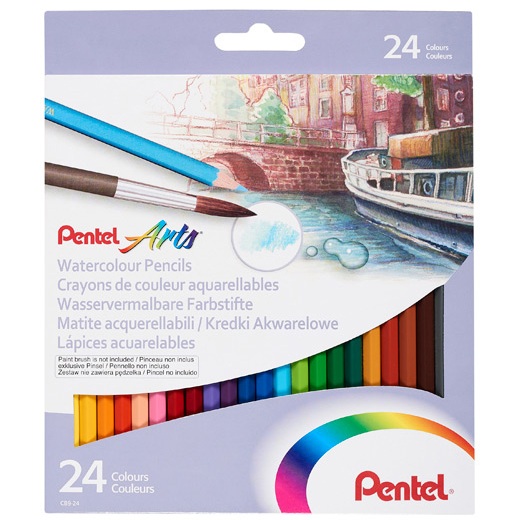 PENTEL CRAYONS AQUARELLABLES ARTS 171844