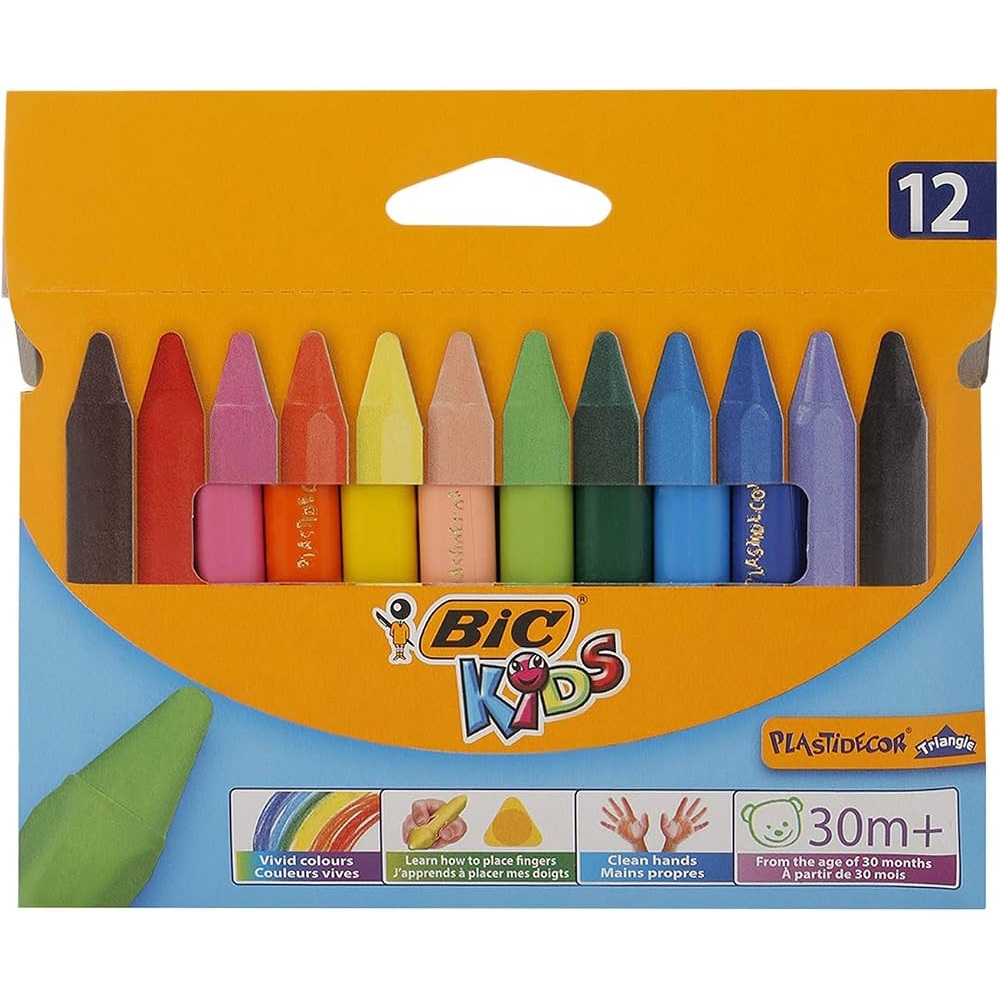 BIC KIDS CRAYONS DE CIRE PLASTIDECOR 41639