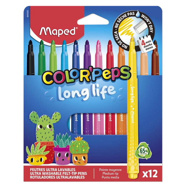 MAPED FEUTRE DE COLORIAGE LONG LIFE 172397