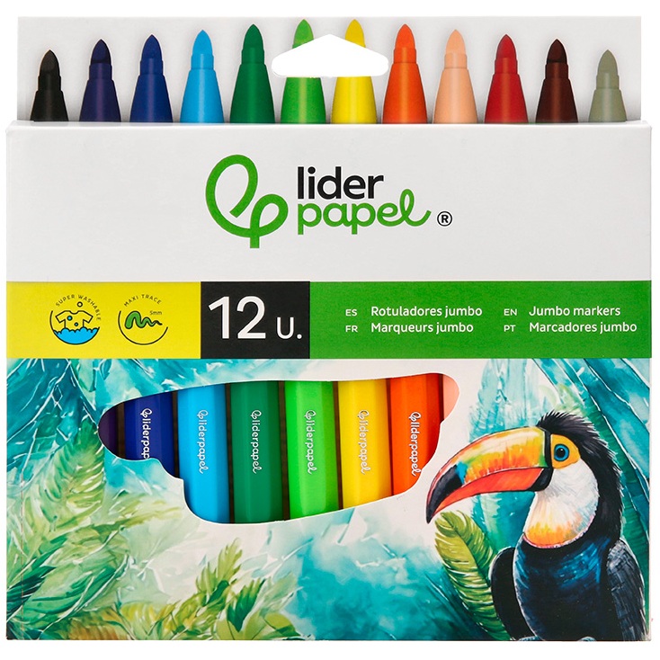 LIDERPAPEL FEUTRES DE COLORIAGE JUMBO 952211