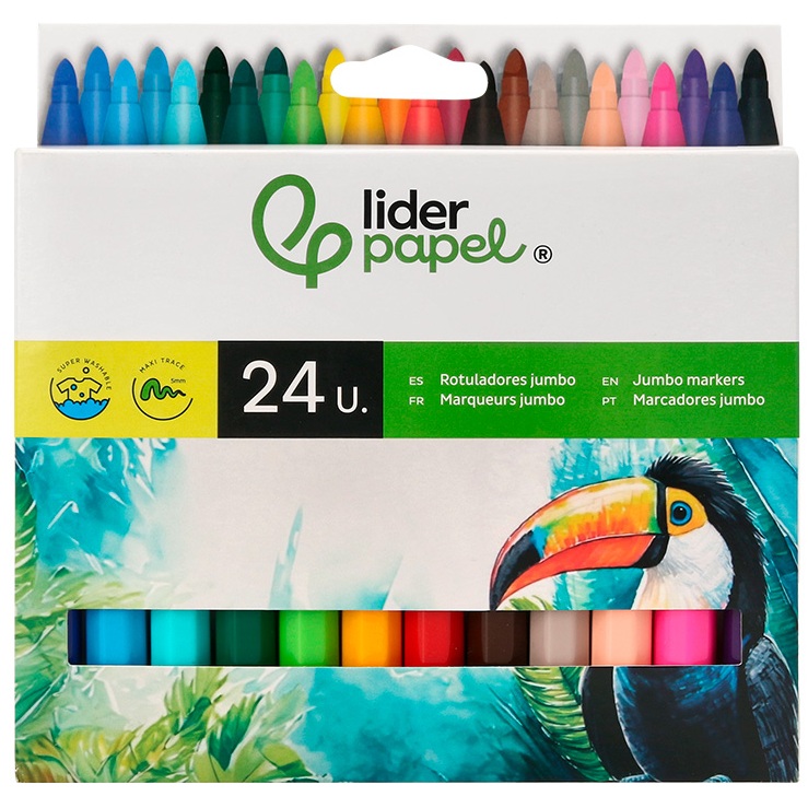 LIDERPAPEL FEUTRES DE COLORIAGE JUMBO 52212