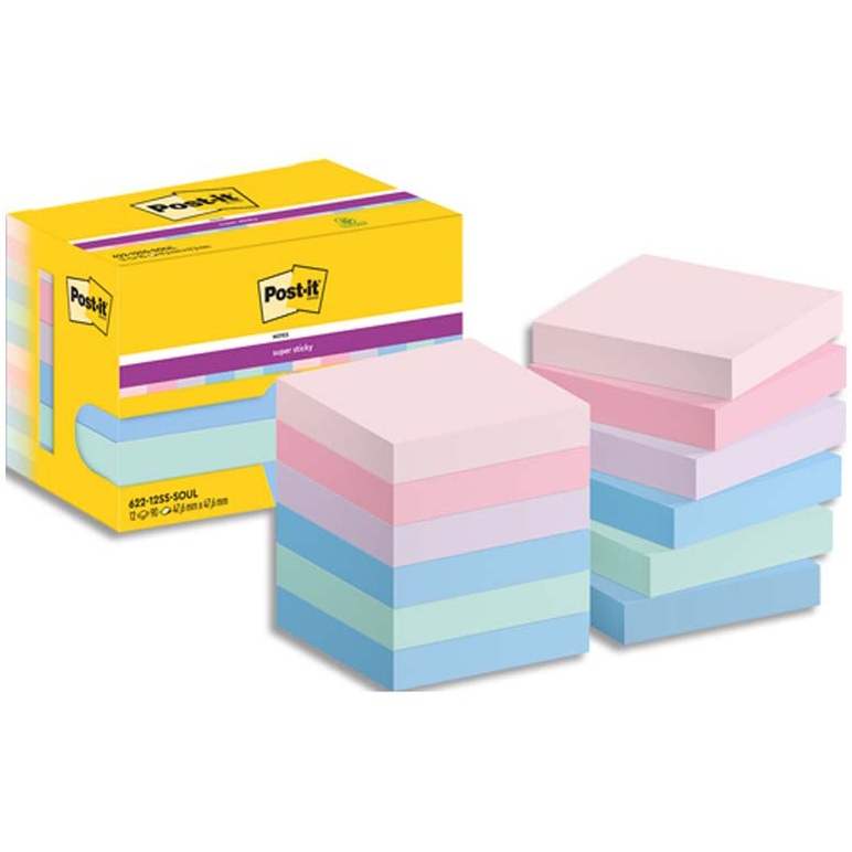 POST-IT NOTE REPOSITIONNABLE SUPER STICKY SOULFUL 164614