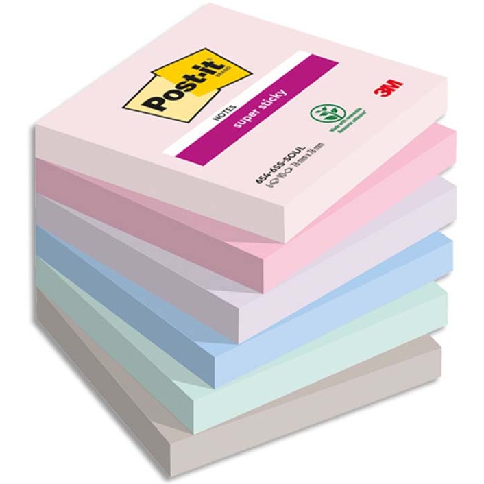 POST-IT NOTE REPOSITIONNABLE SUPER STICKY SOULFUL 164615