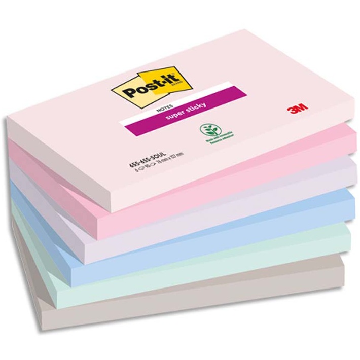 POST-IT NOTE REPOSITIONNABLE SUPER STICKY SOULFUL 164616