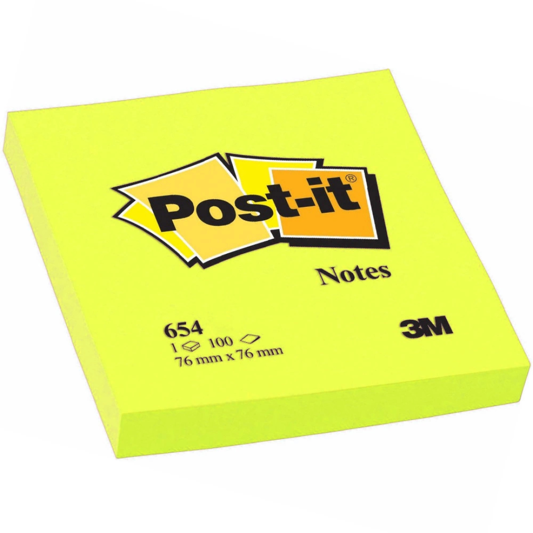 POST-IT NOTE REPOSITIONNABLE FLUO 21059