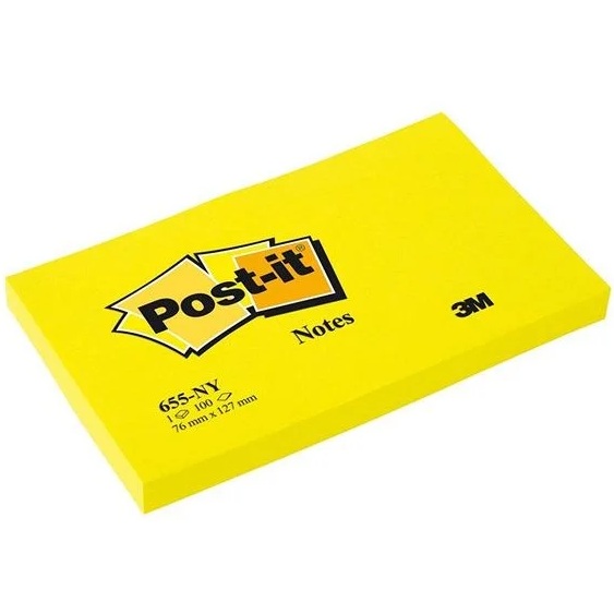 POST-IT NOTE REPOSITIONNABLE FLUO 21062