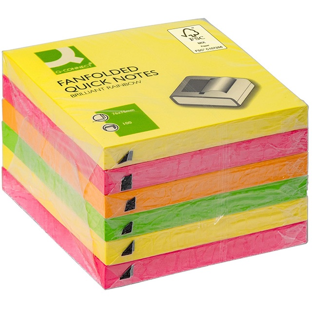 Q-CONNECT Z NOTE REPOSITIONNABLE QUICK 162514