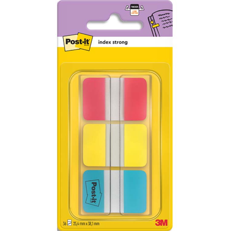 POST-IT MARQUE PAGES INDEX RIGIDES 18624