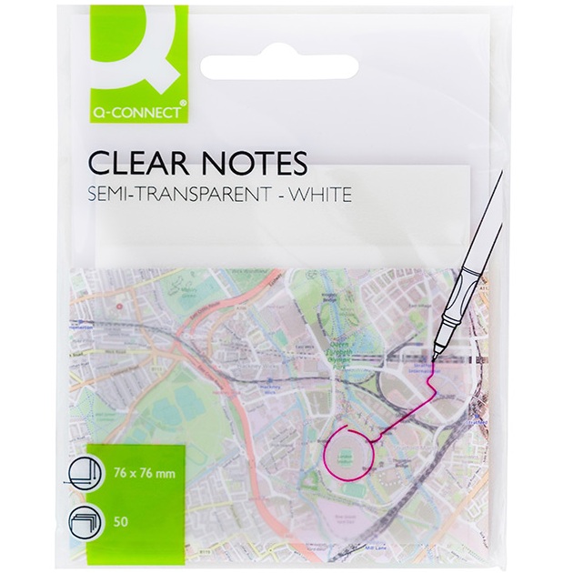 POST-IT MARQUE PAGES TRANSPARENTES 162228