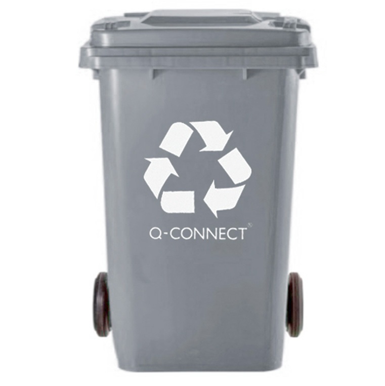 Conteneur déchets organiques Q-Connect gris 100 L